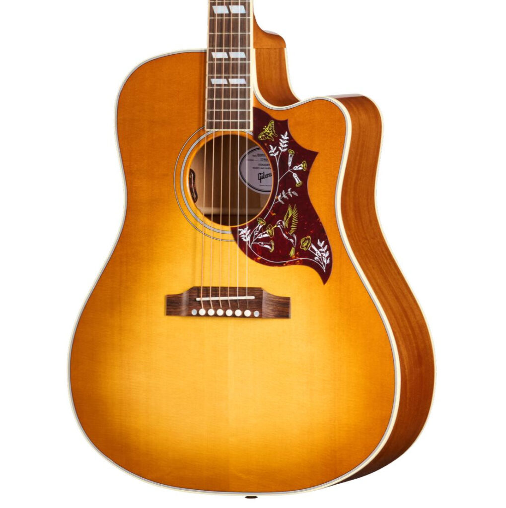 Gibson Hummingbird Standard EC Electro Acoustic Guitar with Baggs HiFi DNA in Heritage Cherry Sunburst