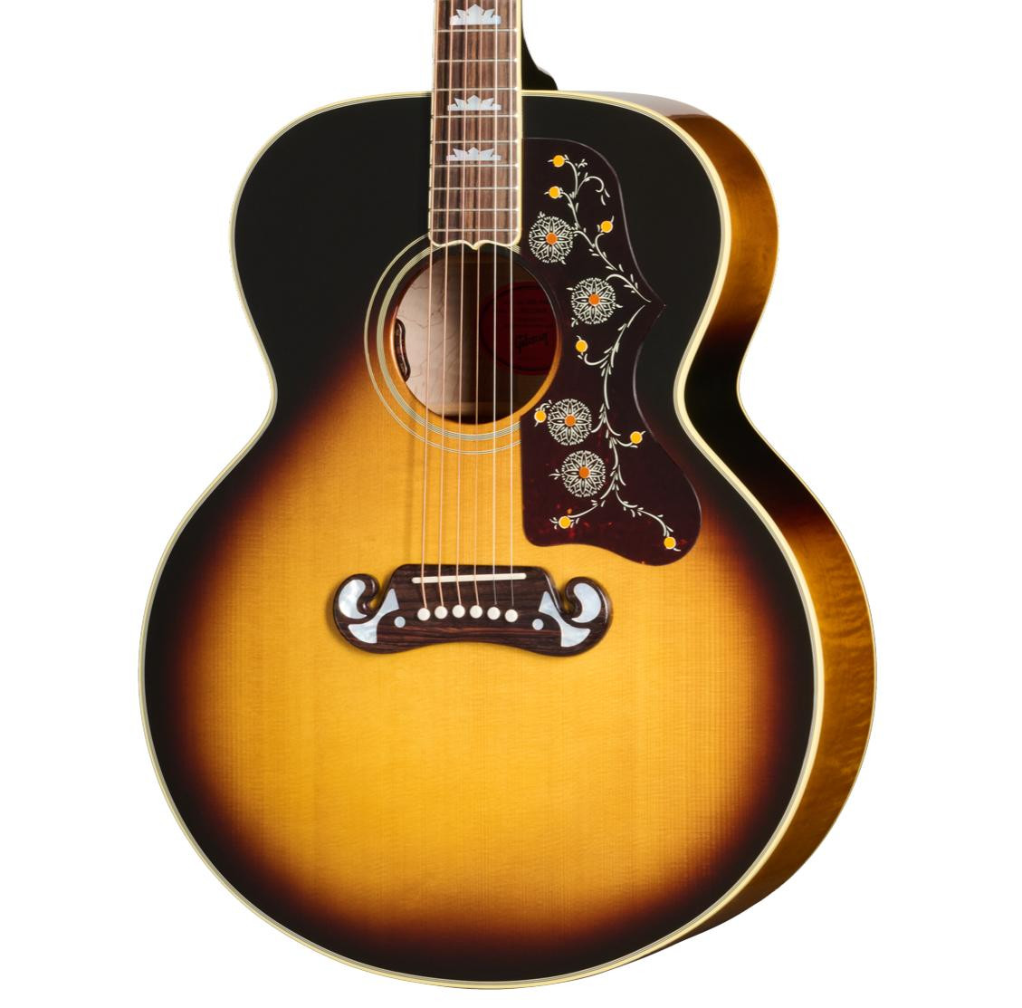 Gibson SJ-200 60s Original Electro Acoustic Guitar with Baggs HiFi DNA in Vintage Sunburst - Image 1