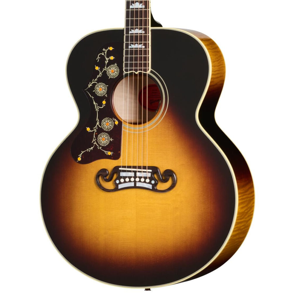 Gibson SJ-200 Original Left-handed Electro Acoustic Guitar with Baggs HiFi DNA in Vintage Sunburst