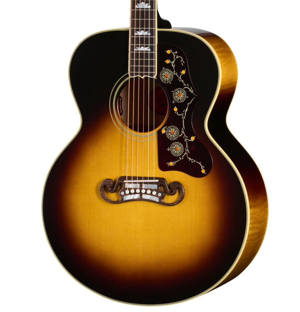 Gibson SJ-200 Original Electro Acoustic Guitar with Baggs HiFi DNA in Vintage Sunburst