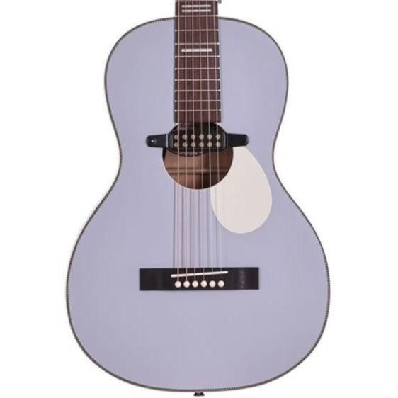 Recording King Dirty 30's Single 0, Series 7 Accoustic-Electric Parlor Guitar In Arctic Blue. - Image 1