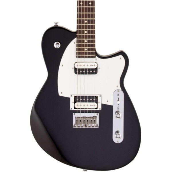 Reverend Charger Standard HH Electric Guitar in Midnight Black - Image 1