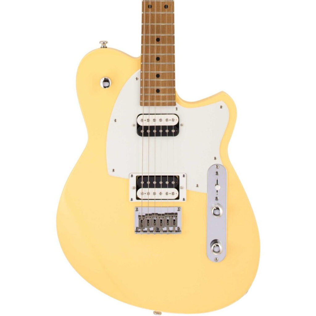 Reverend Charger Standard HH Electric Guitar in Powder Yellow
