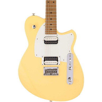 Reverend Charger Standard HH Electric Guitar in Powder Yellow - Image 2