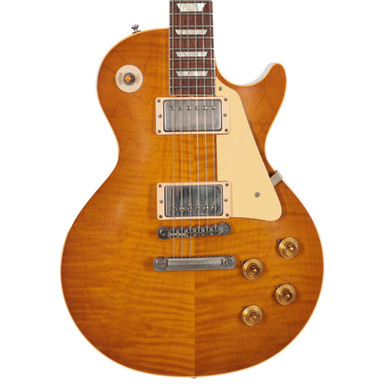 Second Hand Gibson Custom Shop 1958 Les Paul Reissue VOS In Dirty Lemon #595 - Image 2