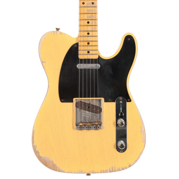 Second Hand Fender Custom Shop 53' Telecaster Heavy Relic In Faded Butterscotch #035 - Image 1