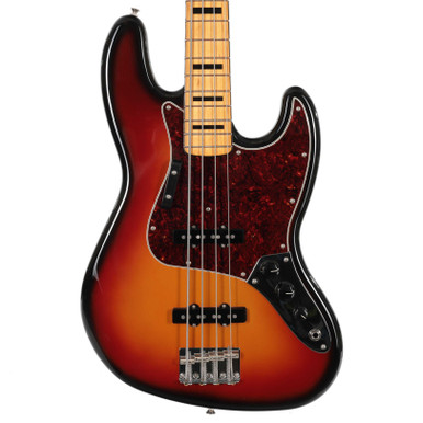 Second Hand Fender Vintera III Early 70's Jazz Bass Guitar In 3 Tone Sunburst #595 - Image 2