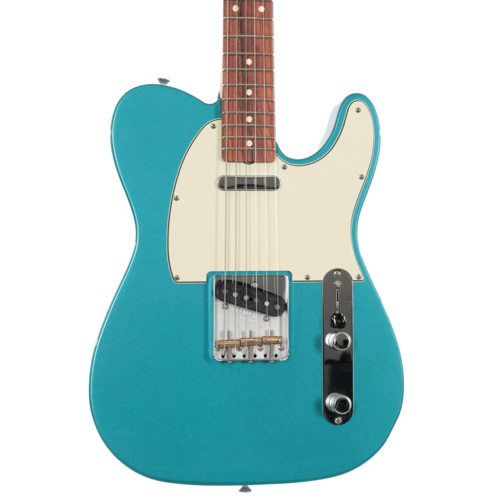 Second Hand Fender Vintera Telecaster Electric Guitar In Ocean Turqoise 694