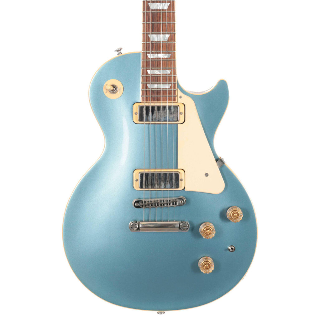 Second Hand Gibson Les Paul Deluxe 2015 Electric Guitar In Pelham Blue #857