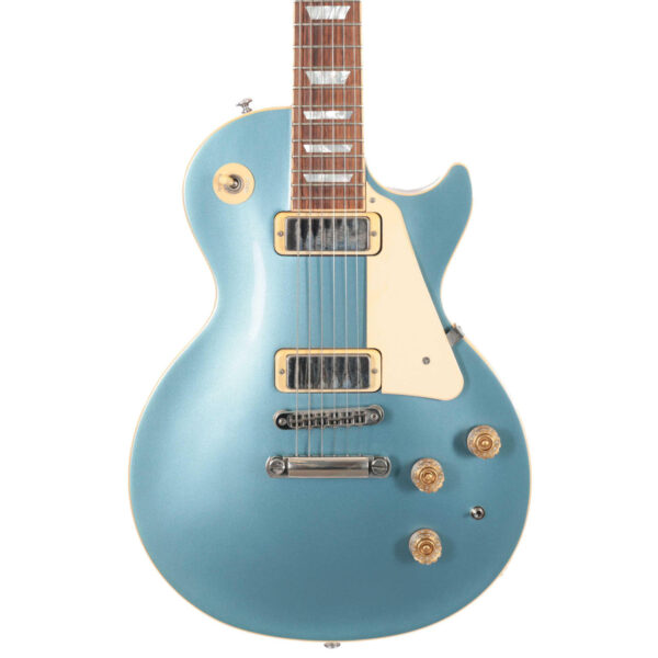 Second Hand Gibson Les Paul Deluxe 2015 Electric Guitar In Pelham Blue #857 - Image 1