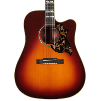 Second Hand Epiphone Inspired By Gibson Custom 1960 Hummingbird Deluxe EC Acoustic Guitar 124 - Image 2