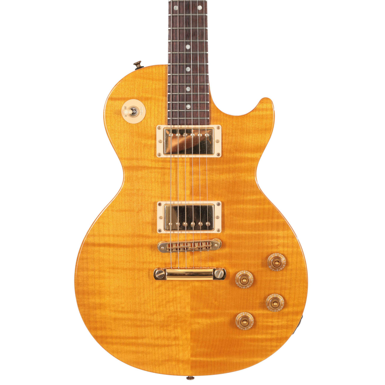 Second Hand Gibson Les Paul Junior Special Plus Electric Guitar In Transparent Amber #174 - Image 1