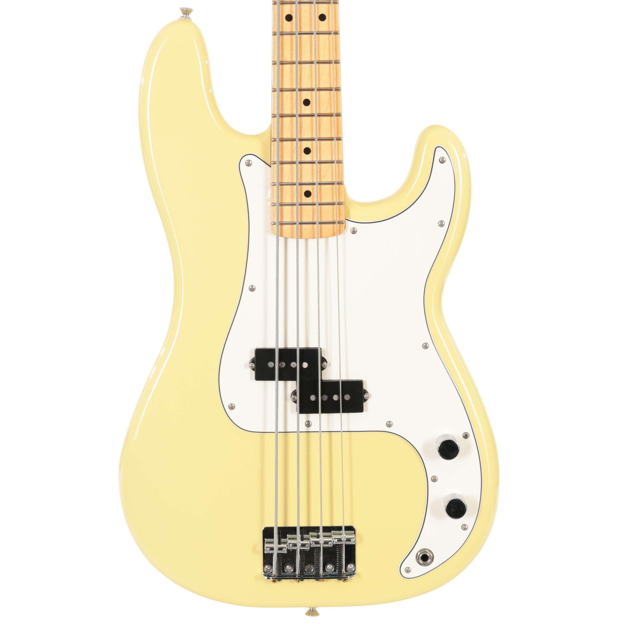 Second Hand Fender Player II Precision Bass Guitar In Hialeah Yellow #811 - Image 1
