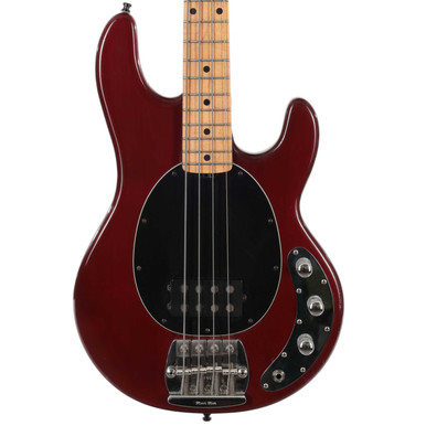 Second Hand 1992 Musicman Stingray Bass Guitar In Trans Red #066 - Image 2