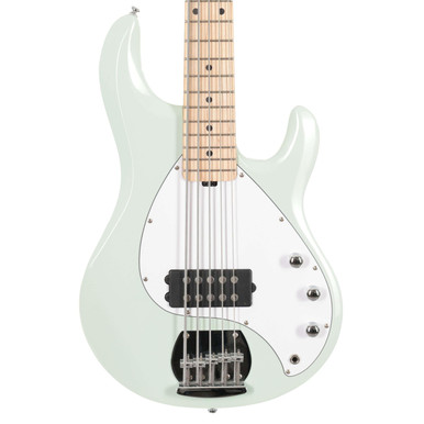 Second Hand Sterling By Music Man Sub Stingray Ray5 Bass Guitar In Surf Green #141 - Image 2