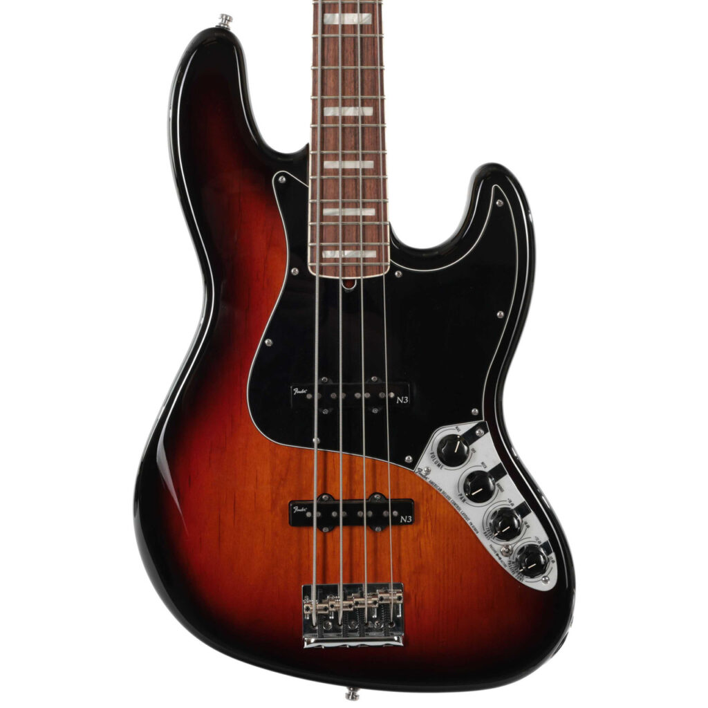Second Hand Fender American Deluxe Jazz Bass Sunburst #863