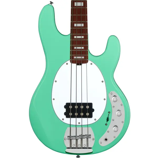 Sterling by Music Man StingRay Plus RAY4X Bass Guitar in Seafoam Green - Image 1