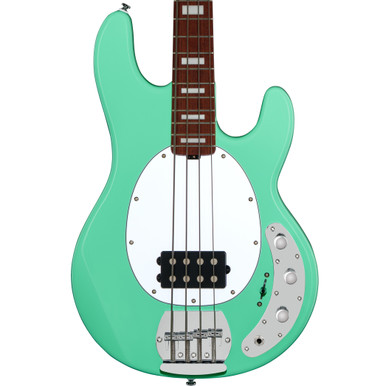 Sterling by Music Man StingRay Plus RAY4X Bass Guitar in Seafoam Green - Image 2