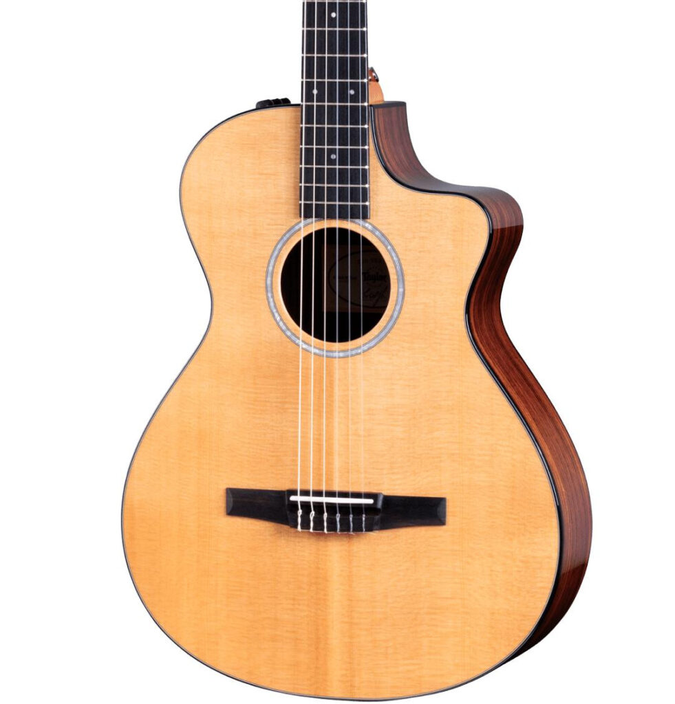 B Stock : Taylor 212ce-N Plus Grand Concert Nylon Acoustic Guitar - 001