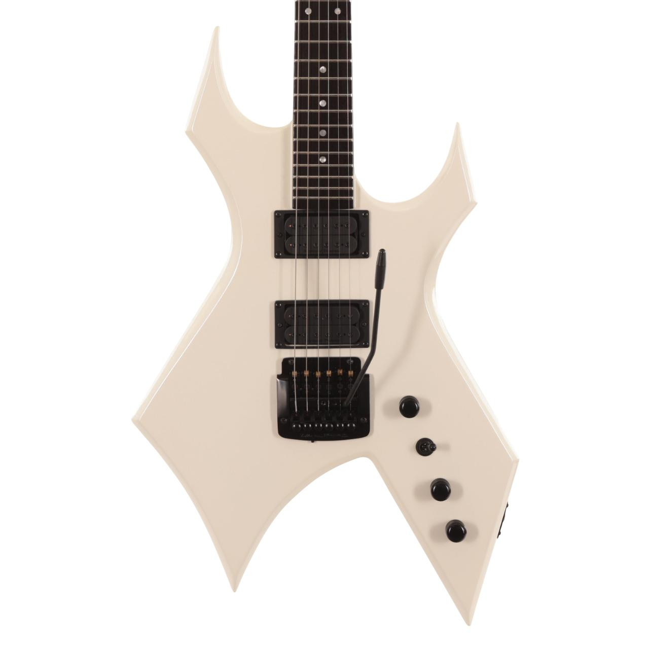 BC Rich Warlock Legacy with Kahler Trem Electric Guitar in Glitter Rock White - Image 1