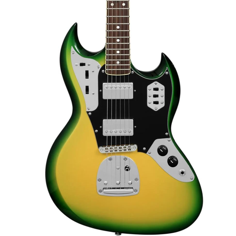 Woodrite Switchblade Electric Guitar in Serpent Burst
