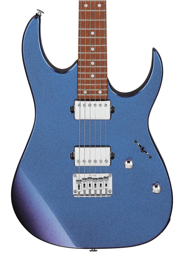 B Stock : Ibanez GIO Series GRG121SP Electric Guitar in Blue Metal Chameleon - 001