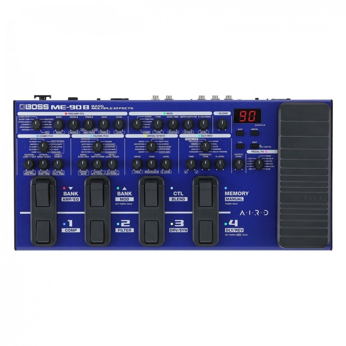 Boss ME-90B Bass Multi Effects Processor with Power Supply - Image 2