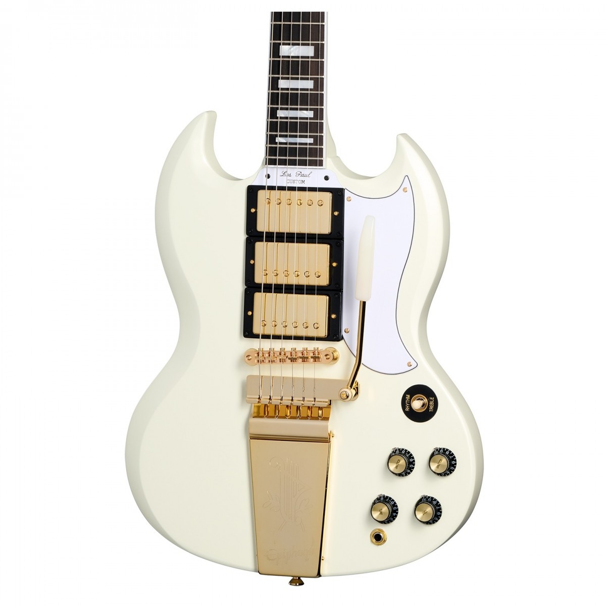 Epiphone 1963 Les Paul SG Custom With Maestro Vibrola Inspired by Gibson Custom Classic White - Image 4