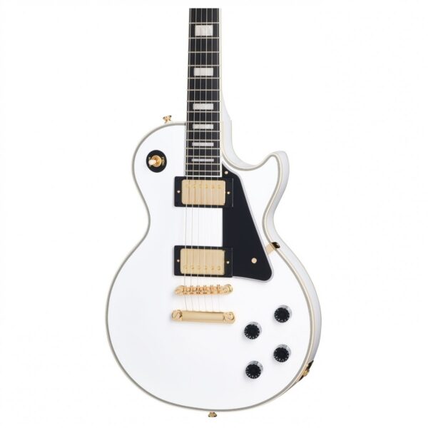 Epiphone Les Paul Custom Inspired by Gibson Alpine White - Image 3