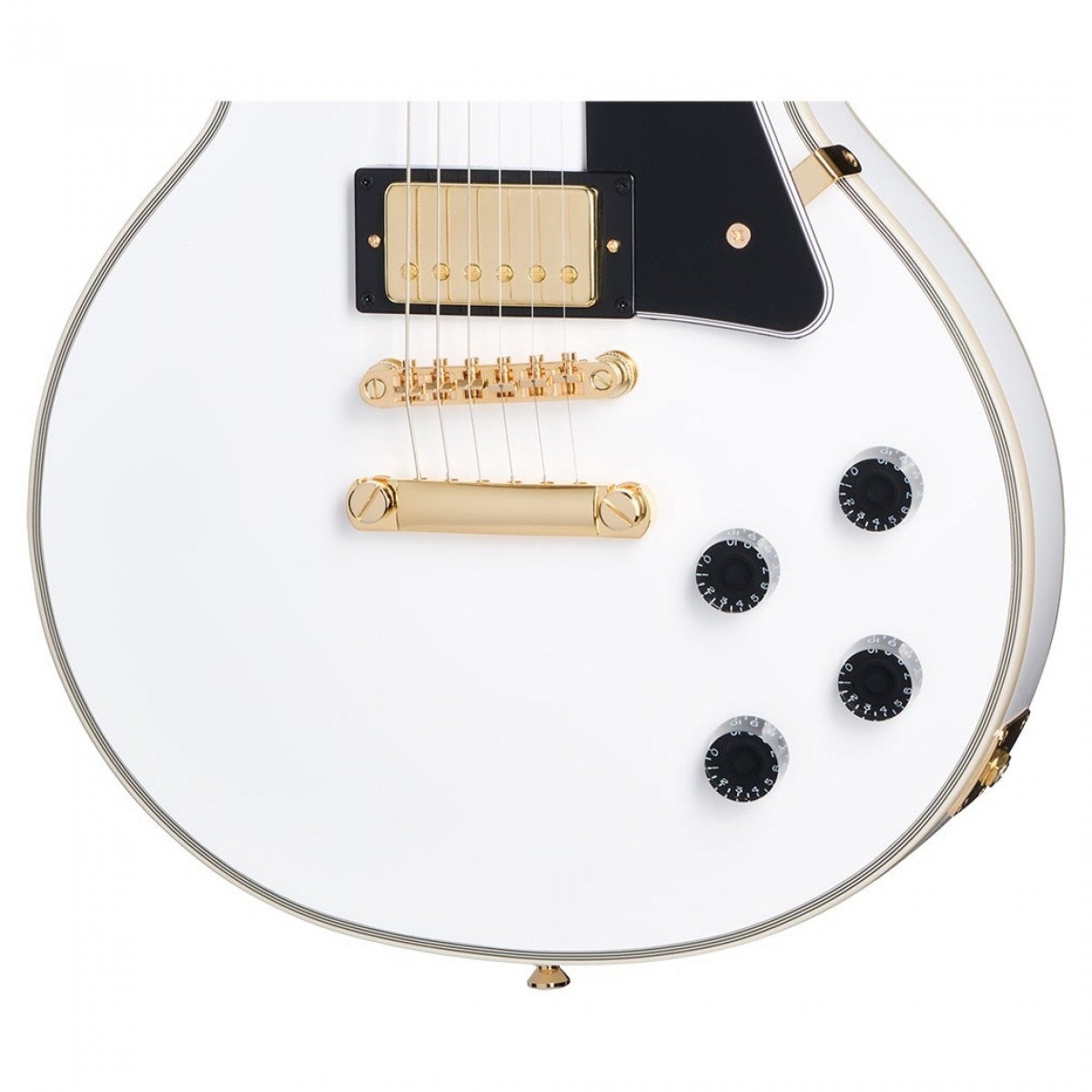 Epiphone Les Paul Custom Inspired by Gibson Alpine White - Image 4