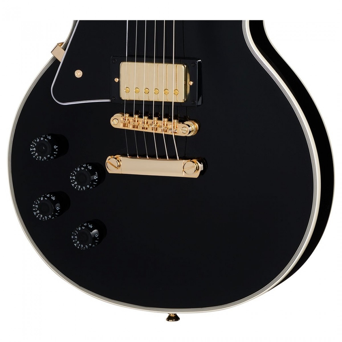 Epiphone Les Paul Custom Left-Handed Inspired by Gibson Ebony - Image 4