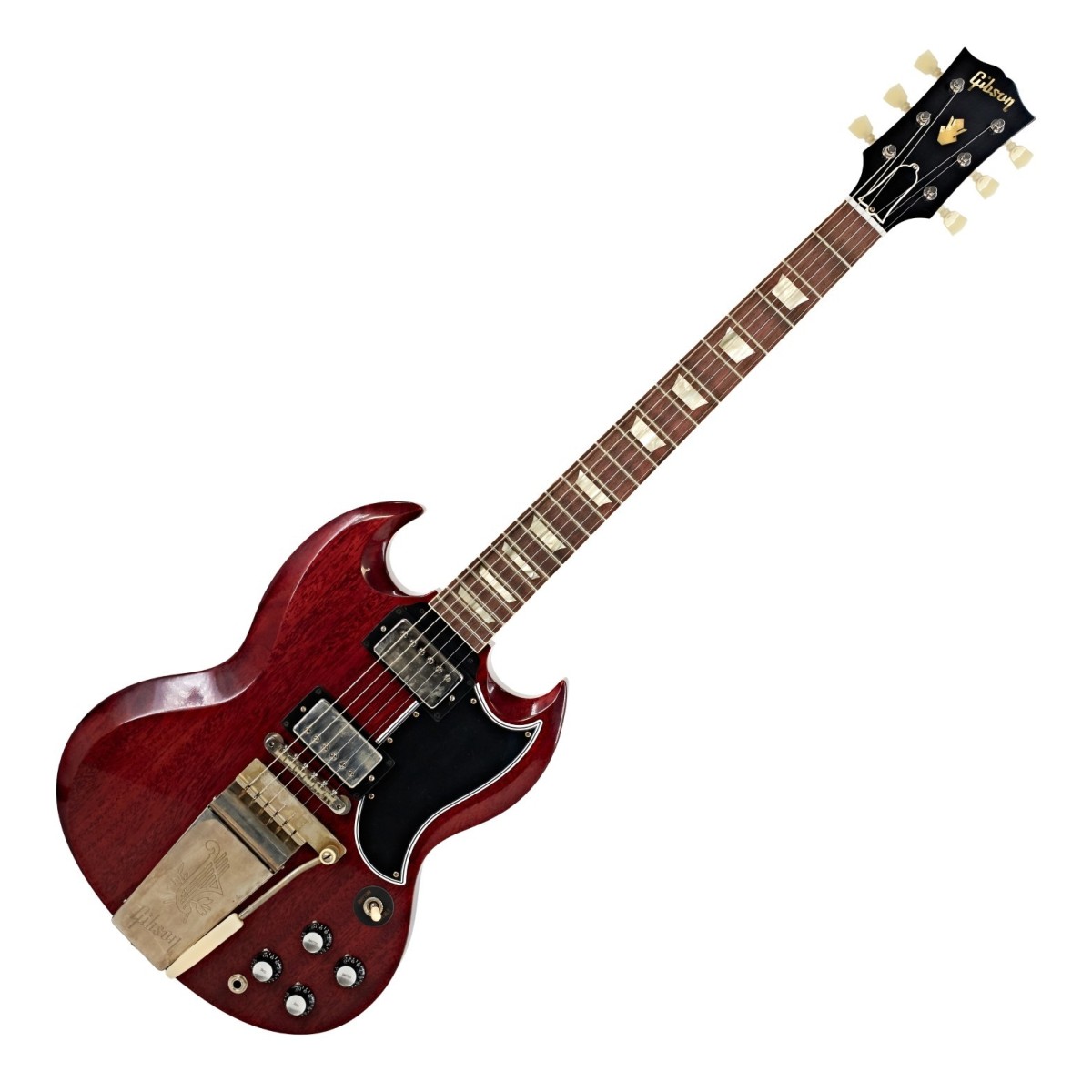 Gibson Custom 1964 SG Standard Reissue Maestro Vibrola VOS Cherry Red #500554 - Image 1