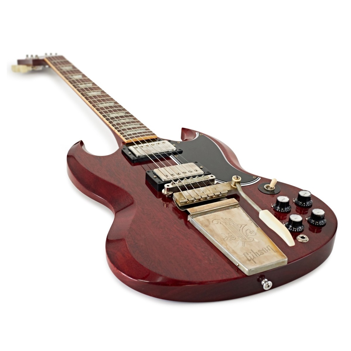 Gibson Custom 1964 SG Standard Reissue Maestro Vibrola VOS Cherry Red #500554 - Image 3