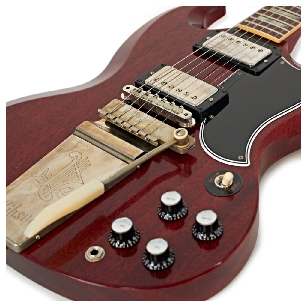 Gibson Custom 1964 SG Standard Reissue Maestro Vibrola VOS Cherry Red #500554