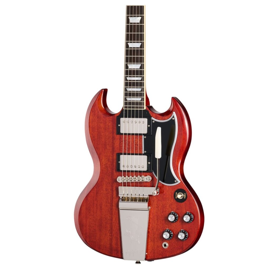 Epiphone 1964 SG Standard with Maestro Vibrola Reissue Cherry Red