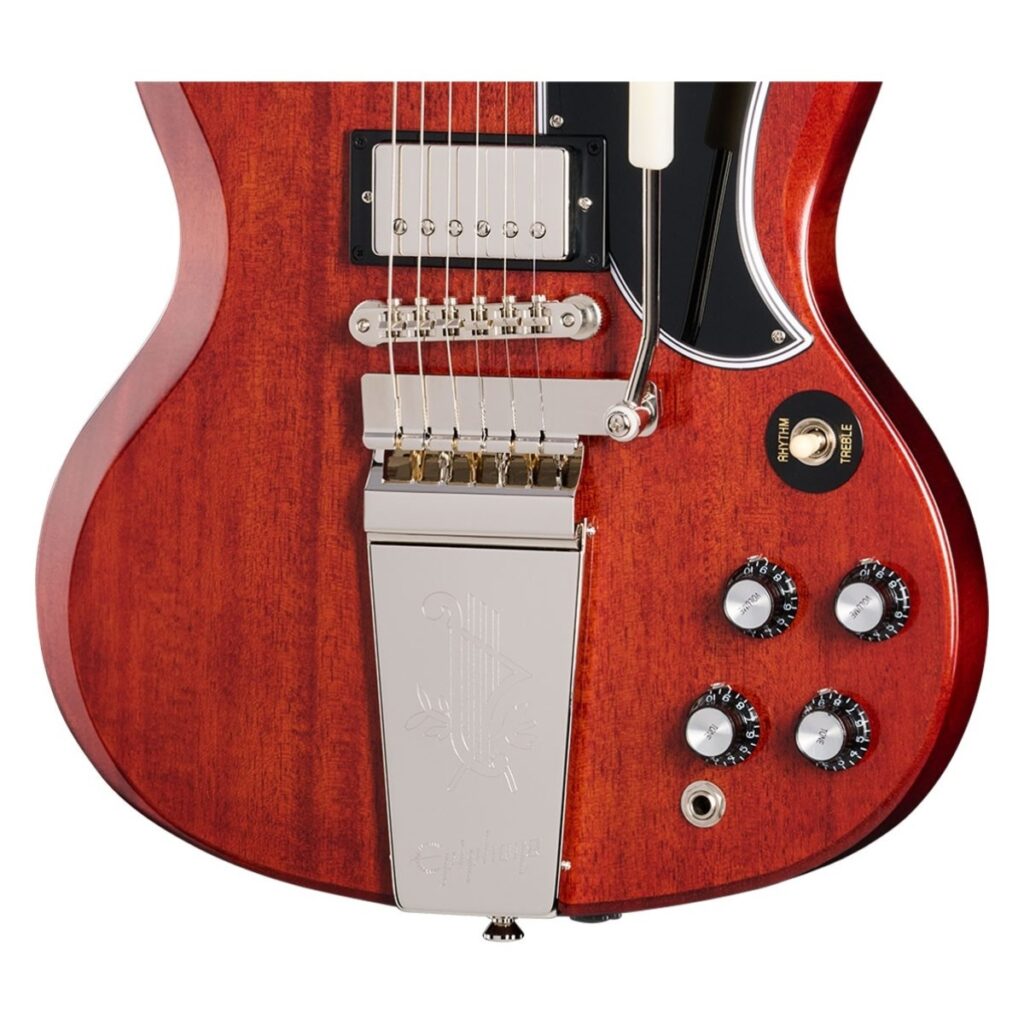 Epiphone 1964 SG Standard with Maestro Vibrola Reissue Cherry Red