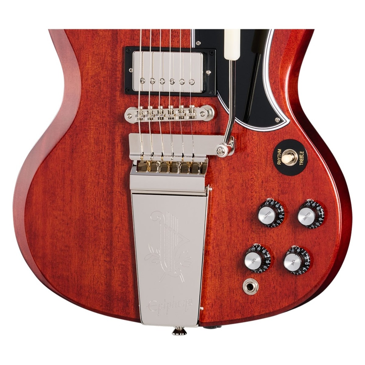 Epiphone 1964 SG Standard with Maestro Vibrola Reissue Cherry Red - Image 4
