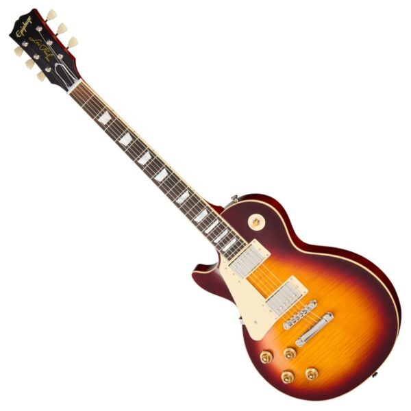 Epiphone 1959 Les Paul Standard Reissue Left Handed Deep Cherry Sunburst - Image 1
