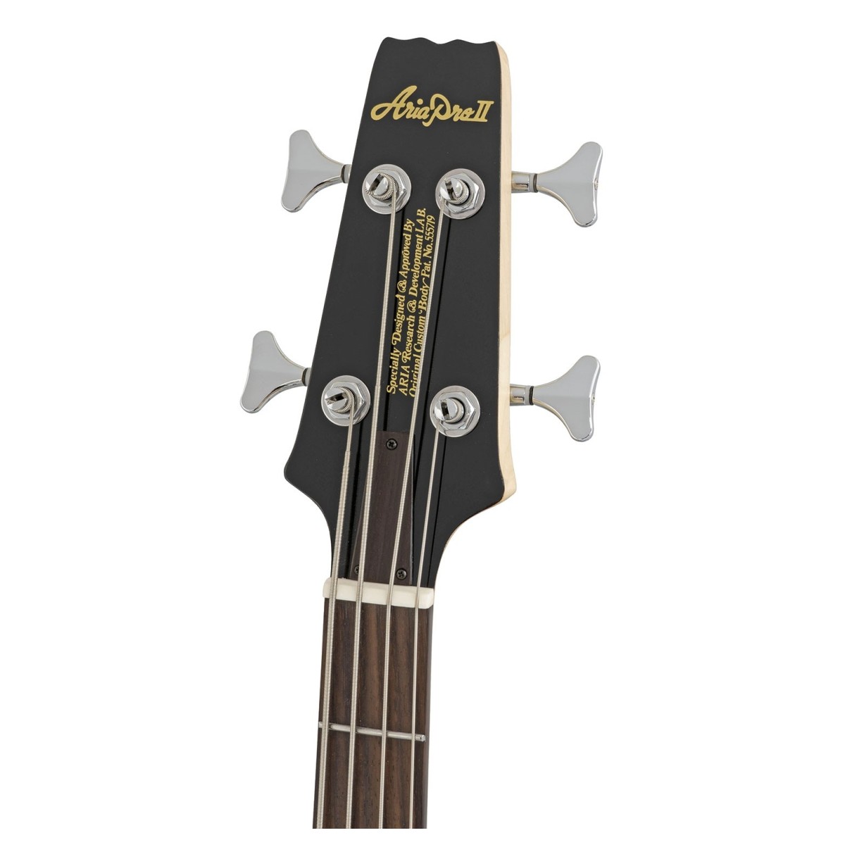Aria SB-One Electric Bass Guitar Black - Image 4