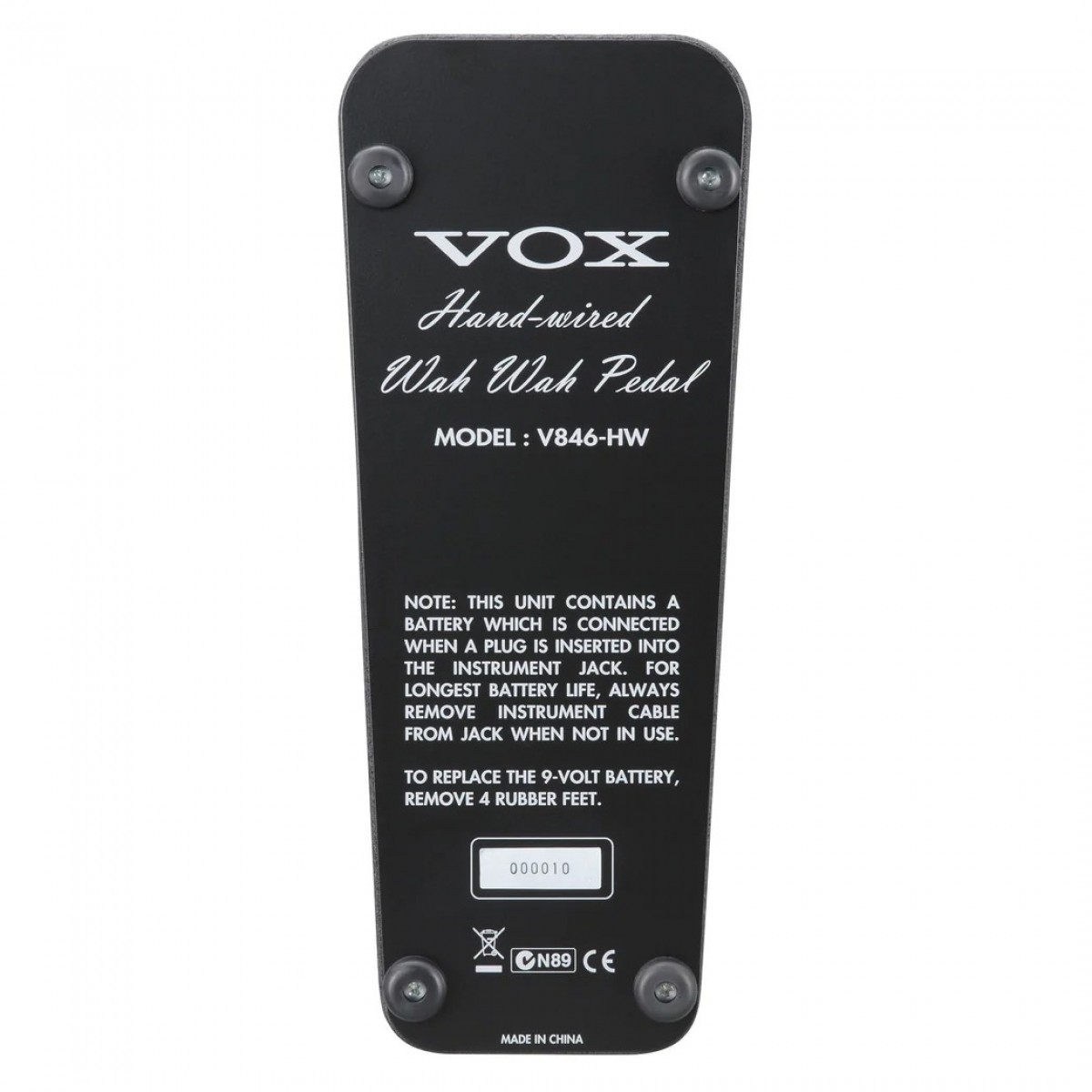 Vox V846 Hand-Wired Wah Pedal - Image 4