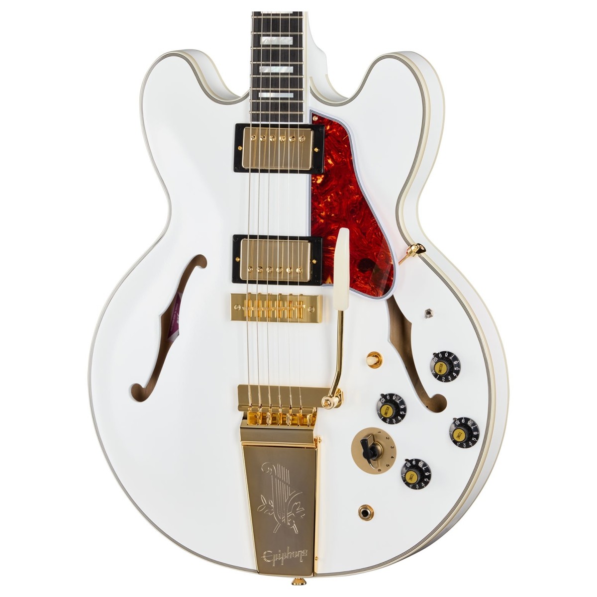 Epiphone Alex Lifeson 1976 ES-355 Reissue Alpine White - Image 2