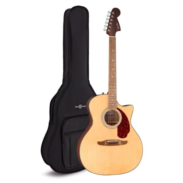 Fender California Deluxe Newporter CE Electroacoustic with Gig Bag or Case Build Your Own Bundle - Image 1