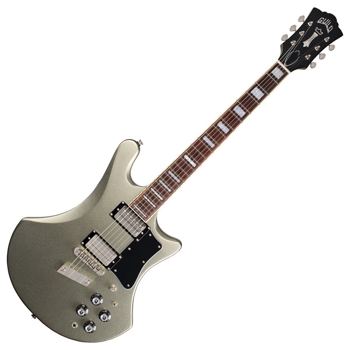 Guild S-300 Deluxe Electric Guitar Vintage Sterling Metallic - Image 1