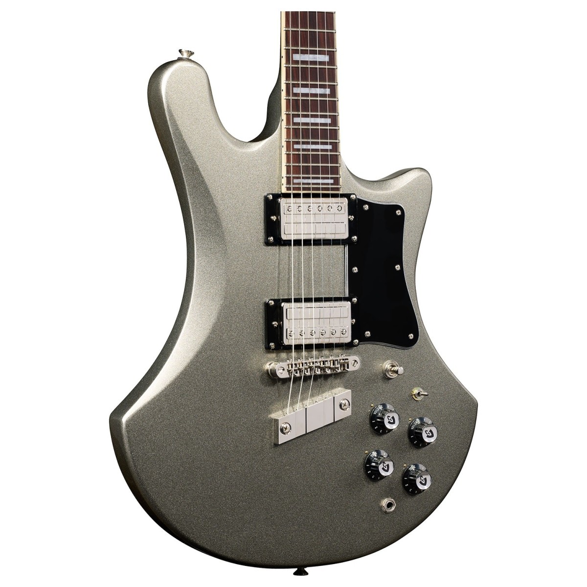 Guild S-300 Deluxe Electric Guitar Vintage Sterling Metallic - Image 3