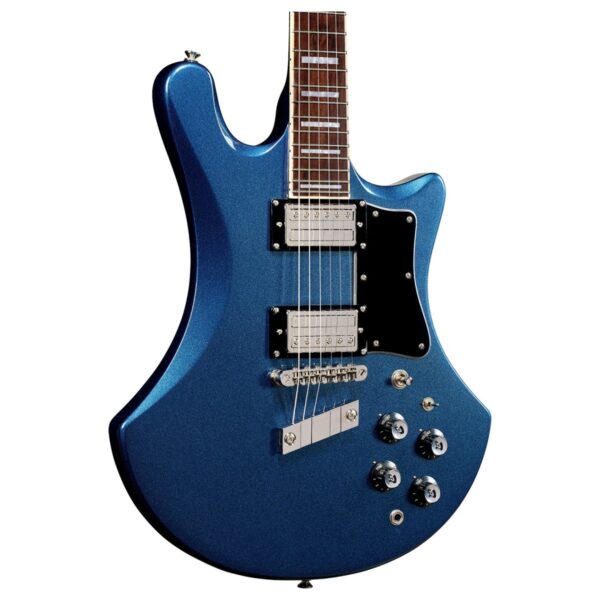 Guild S-300 Deluxe Electric Guitar Neptune Blue Metallic - Image 3