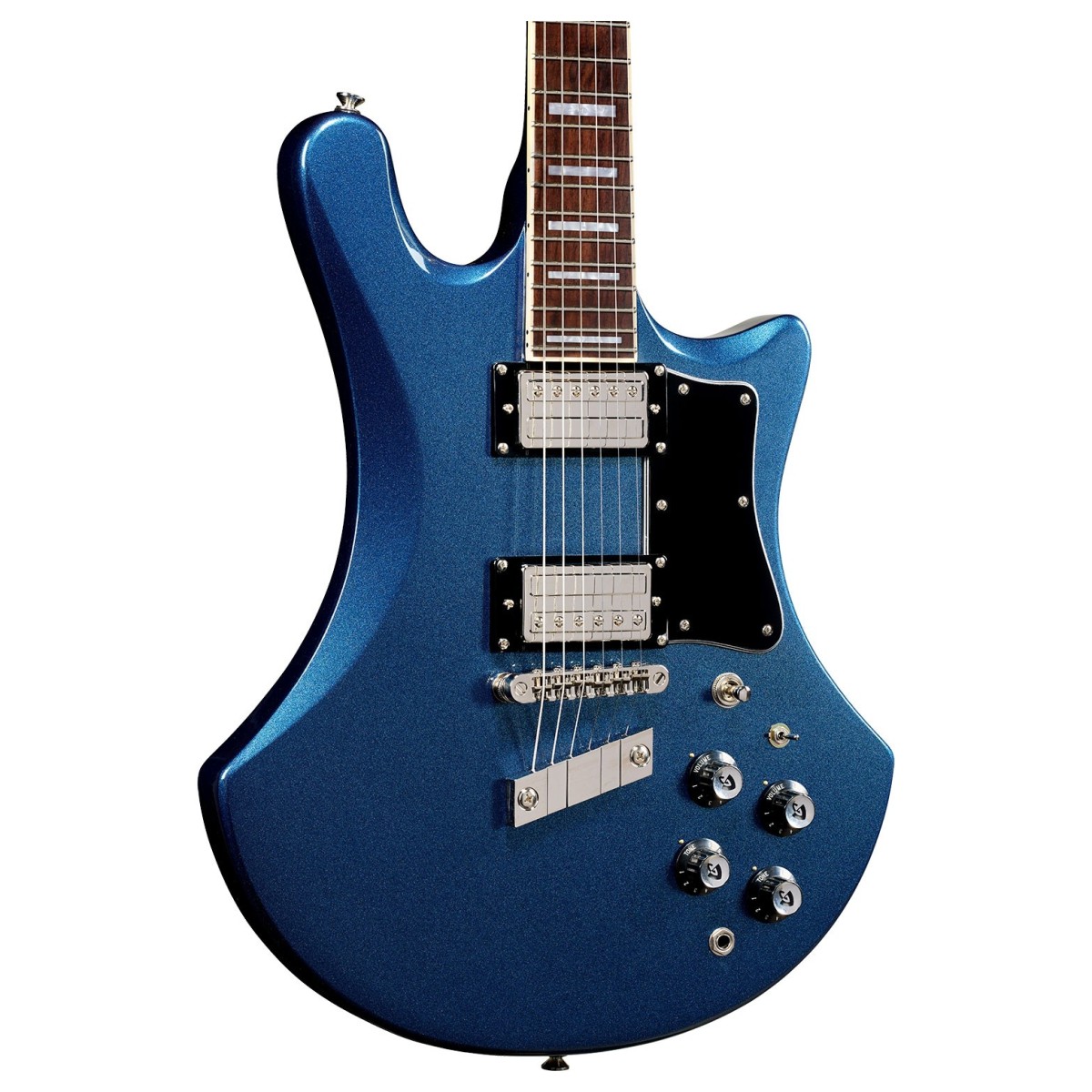 Guild S-300 Deluxe Electric Guitar Neptune Blue Metallic - Image 3