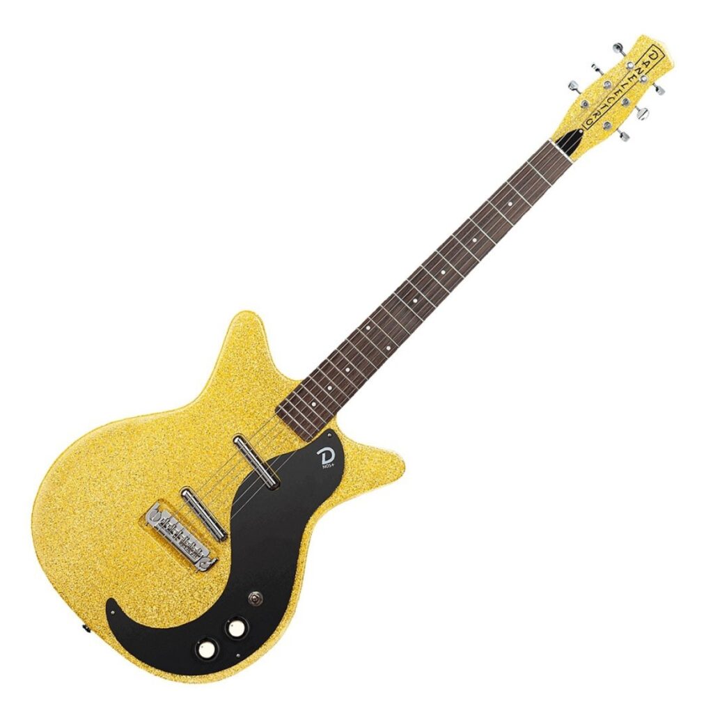 Danelectro 59M NOS+ Yellow Metalflake