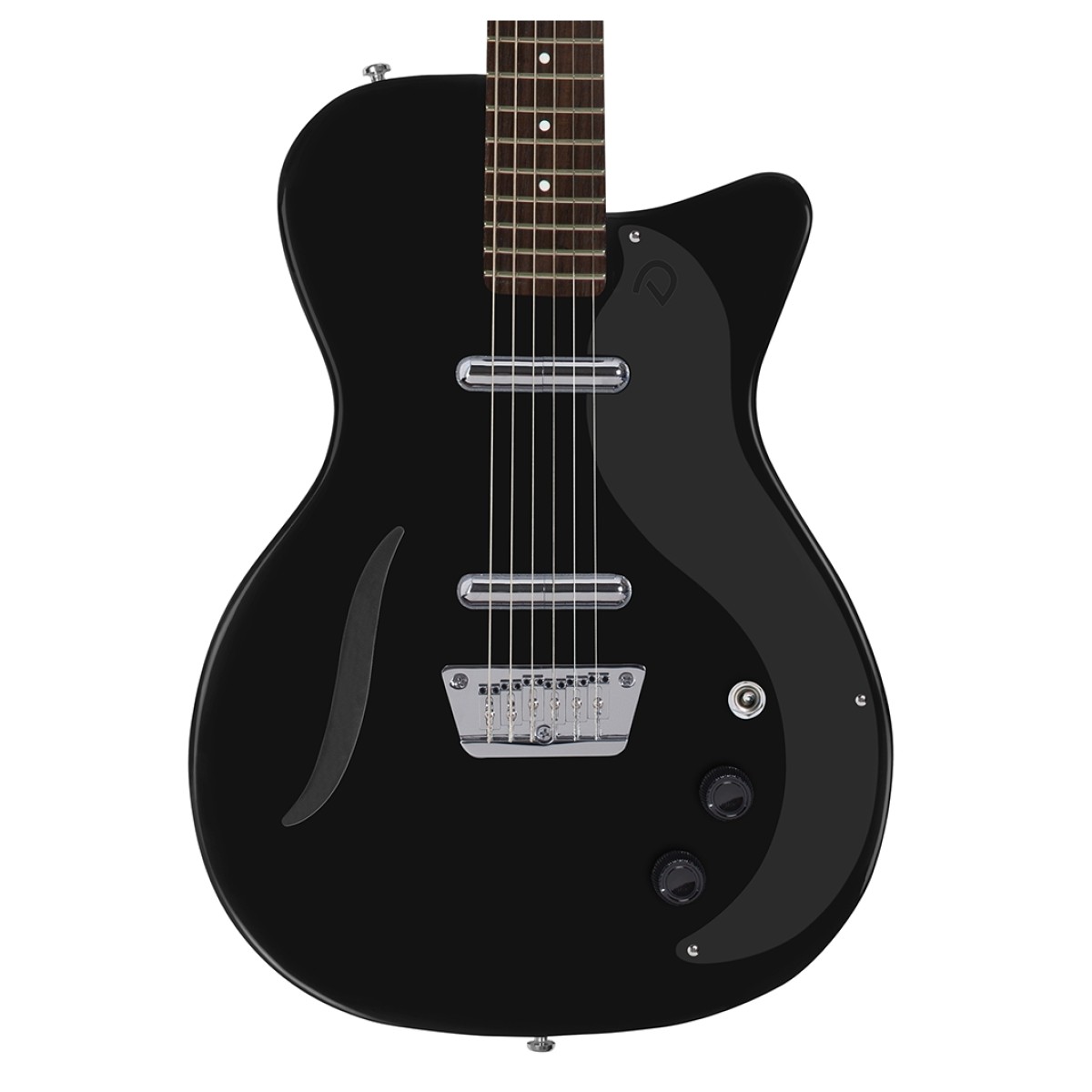 Danelectro Vintage Baritone Guitar Gloss Black - Image 2