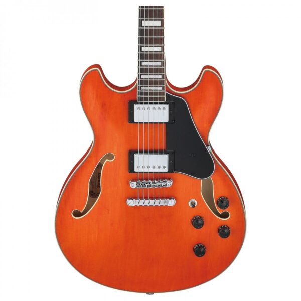 Ibanez AS73 Transparent Tangerine Flat - Image 4