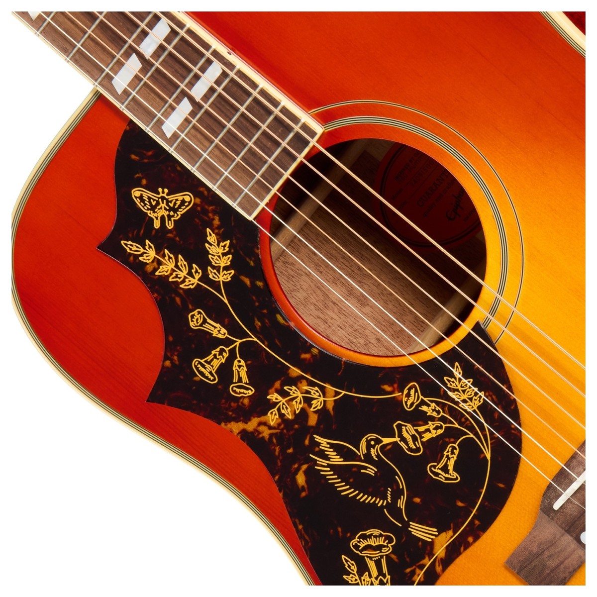 Epiphone 1960 Hummingbird Reissue Left Handed Heritage Cherry Sunburst - Image 4